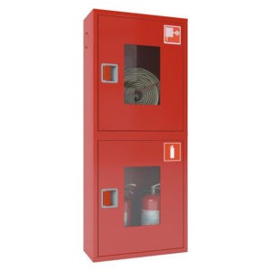 Шкаф пожарный ШПК-320 открытый навесной 540х1300х300 (для ПК и 2-х огнетушителей)