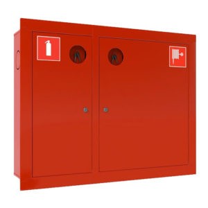 Шкаф пожарный ШПК-315 закрытый, встраиваемый, 840х650х230 (для ПК и одного огнетушителя)